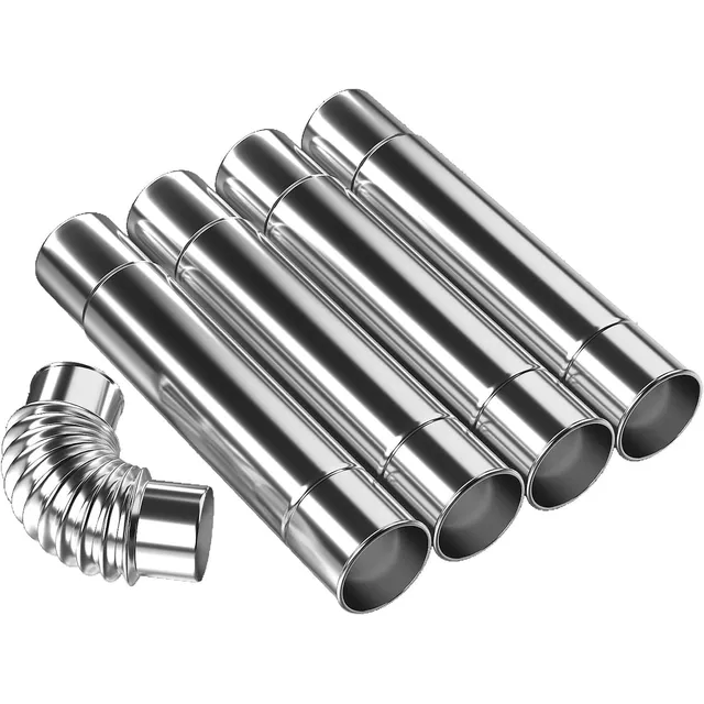 AVOFOREST Stove Spare Parts – Chimney kit, 4 pipes + elbow